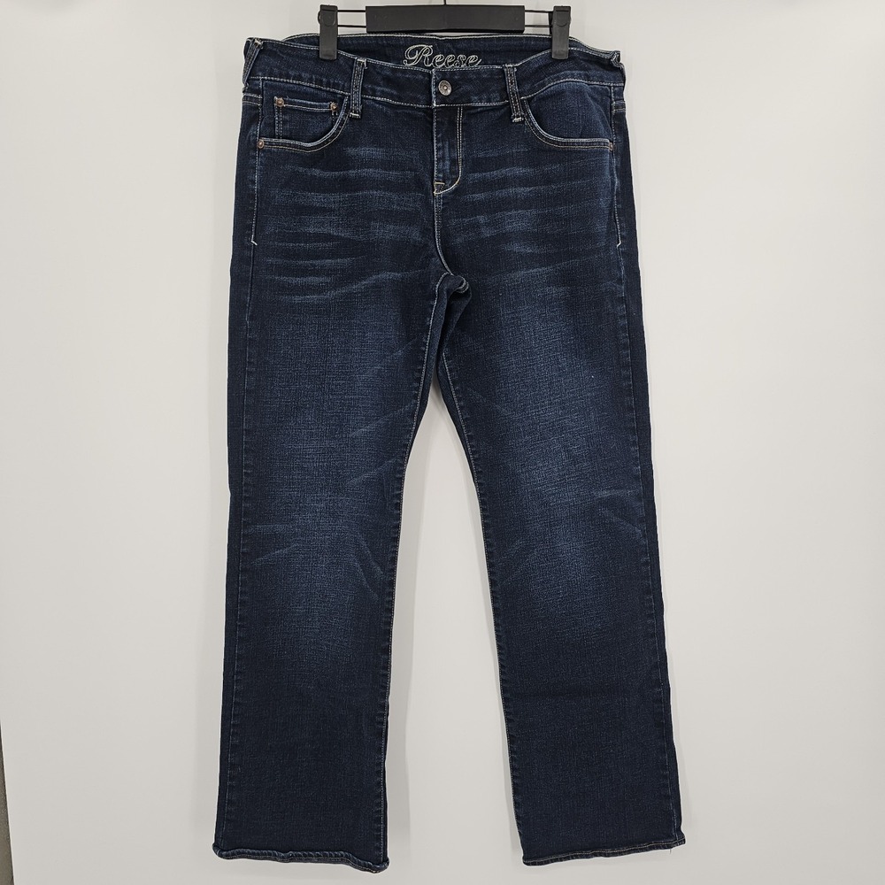 Vintage dELiA*s Jeans REESE‎ Size 15/16R Bootcut Embroidered Dark Wash Y2K